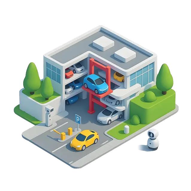 3D Parking Illustration